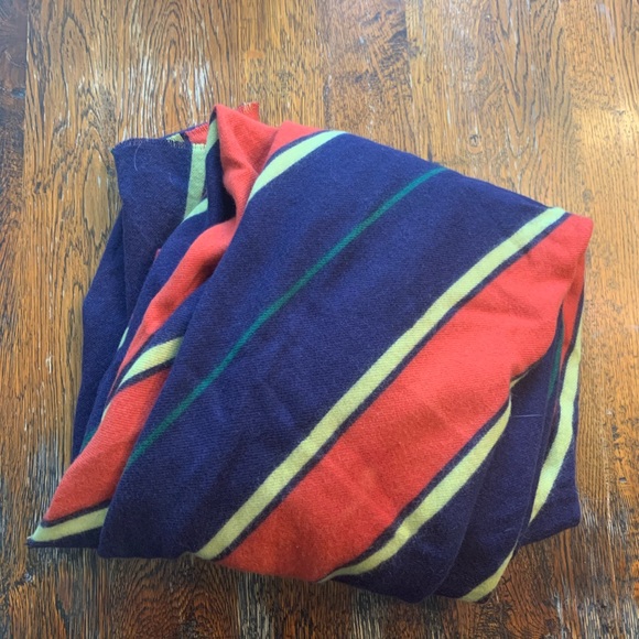 Urban Outfitters Woven Blanket Scarf - Blue Multi - Picture 4 of 5